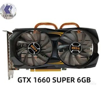 Used ASL GTX 1660 SUPER 6GB GeForce GDDR6 Gaming GTX1660s Graphics Card 192Bit 14000Mhz GTX1660 NVIDIA Video Cards for Desktop