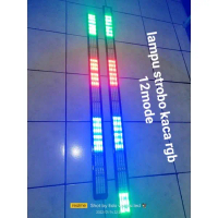 Lampu Strobo RGB 12 Mode 12v&24v Mobil Pickup & Truck 1set Modul Strobo Kaca Kendaraan Dengan Kabel 