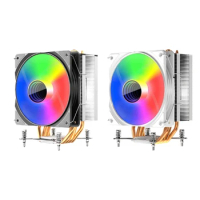 Y1UB CPU FAN 4 Heatpipes PC Radiators Cooling 4PIN PWM Quiet Rgb Fan For LGA115X 1200 17XX AM5/AM3/AM4