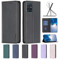 A51 SM-A515F Case For Samsung Galaxy A51 Case Luxury Flip Magnetic Phone Case on for Samsung A 51 A71 A31 A41 Leather Card Cover