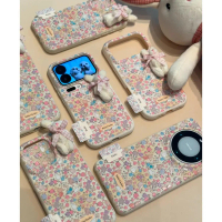 Floral Plush Rabbit Case for Apple 17, 16 Pro Max, Shockproof 15 Pro, Full Coverage 13/14 Protective