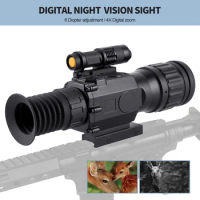 Tactical Infrared HD Holographic Night Vision Scope for Hunting Riflescope Observation Crosshair Digital Aim Sight