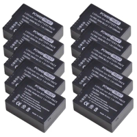 10Pcs DMW-BLC12 BLC12E BLC12PP Lithium-Ion Battery for Panasonic Lumix DMC-FZ200 DMC-FZ1000 DMC-FZ2500 DMC-G5 DMC-G6 GX8 GH2