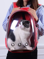 寵物外出包 貓包寵物包貓背包外出包便捷透氣雙肩包貓籠袋太空包艙包貓咪用品 歐歐流行館