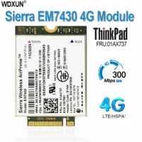Sierra EM7430 FDD/TDD-LTE 4g Fibra Lenovo Thinkpad X270 X1 5th Geração (20HQ, 20HR) X1 YOGA Tablet Gen 2 01AX737