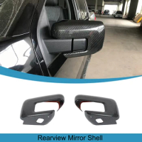 Car Rear View Rearview Mirror Shell Decoration Cover Frame Stickers Trim for Ford F150 2021 2022 2023 2024 Exterior Accessories
