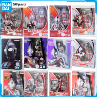 In Stock Bandai SHF ULTRAMAN SEVEN TARO ACE LEO TRIGGER JACK Original Anime Figure Model Toy Action Figures Collection Doll Pvc