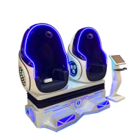 Amusement 2 Seat Egg VR Cinema Shooting Arcade Game Machine Motion Virtual Reality Game 9D VR Simulator