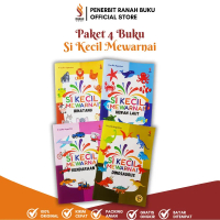 Paket 4 Buku Anak Si Kecil Mewarnai Kendaraan Transportasi Dinosaurus Hewan Bawah Laut Binatang Pert