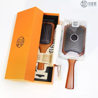 Wood Comb Professional Healthy Paddle Cushion Hair Loss Massage Brush Hairbrush Comb Scalp Hair Care Healthy Comb расческа