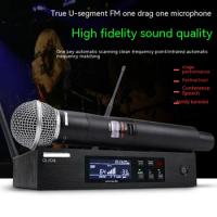 Wireless microphone portable qlxd4 high quality UHF FM wireless microphone system stage performance condenser microphone
