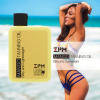 ZPM Mango Tanning Oil, SPF 6, Broad Spectrum UVA/UVB Protection, Olive Oil, Coconut Oil, Vitamin E, Hypoallergenic, 3.4oz./100ml
