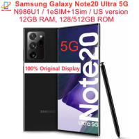 Samsung Galaxy Note 20 Ultra 5G N986U1 6.9" 12GB RAM 128/512GB Octa Core Snapdragon NFC Original Unlocked Android Mobile Phone
