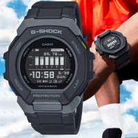 【CASIO 卡西歐】G-SHOCK 藍牙連線 多功能運動腕錶 618 年中慶 禮物(GBD-300-1)