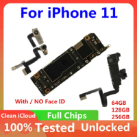 Original Unlocked for IPhone 11 Motherboard with Face Id 64GB 256GB Support OS Updated Free ICloud Main Board Full Working