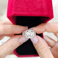Square Ring Wedding Ring ROM Ring Rose Gold Color 925 Ring