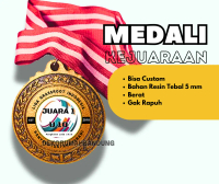 MEDALI PLUS CUSTOM STICKER Medali Resin Medali Kejuaraan Medali Running
