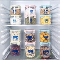 Kitchen Sealed Jar with Lid Plastic Snack Storage Box for Whole Grains Storage Jar Food Storage Jar Milk Powder Jar