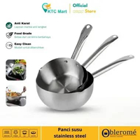 Tajimawa - Pan Stainless 20 cm / Panci Susu / Panci Masak Indomie KTCMart 20cm (PLATINUM)