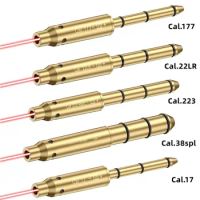 Red Laser Boresighter .17 .38spl .223Rem .177 22LR Rifle Laser Bore Sight with 6 Battery Lazer pen