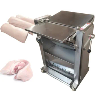 Professional Pork Skin Removed Cutting Machine Pig Meat Peeling Machine Pork Mutton Skin Peeler Remover Skinner Machine