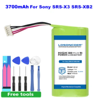 LOSONCOER 3700mAh ST-01 ST-02 Battery for Sony SRS-X3 SRS-XB2 High Quality Battery