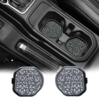 Cup Holder Inserts for Wrangler JL JLU 2018-2026 & Gladiator JT 2020-2026 Jeep Cup Holder Inserts Or