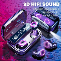 [COD] M10 TWS Headphone Nirkabel Earphone Kotak Pengisi Daya Headset Tahan Air Kompatibel dengan Blu