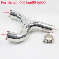 bn600 bj600 Motorcycle Modified Exhaust Connect Link Middle Pipe Without Exhaust For Benelli 600 bn600 bj600 BN001