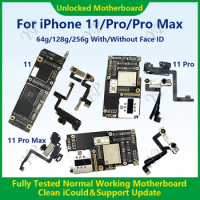 Fully Tested Authentic Motherboard For iPhone 11 Pro Max 64g/256g Unlocked Mainboard With Face ID Cleaned iCloud Free Shipping