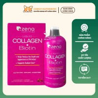 [ĐỦ BILL+AIR 7/2027] Collagen dạng nước Zena Nutrition Liquid Collagen + Biotin 900ml của Mỹ