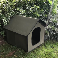 Waterproof Cat House Removable Dog Cage Foldable Dog Bed Outdoor Enclosed Warm Dog Kennel House for Dogs Cats Pet Supplies