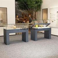 公司貨 免運開發票 實木鋼制烤漆玻璃博物館液壓展示柜一體客廳樣品展覽展柜陳列柜臺 快四出貨 珠寶櫃 展示櫃 透明玻璃櫃 收藏櫃 藏品櫃 首飾櫃 飾品櫃