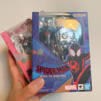 Original Bandai S.h. Figuarts Spiderman: Across The Spider Spider-man Shf Gwen Action Figure Collection Toy Gift In Stock