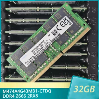 1Pcs For Samsung 32GB M474A4G43MB1-CTDQ 32G DDR4 2666 2RX8 ECC Workstation Laptop Memory