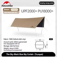FLYSHEET CANOPY OF THE SKY LITE NATUREHIKE CNK2350WS015 HEXAGONAL SMALL