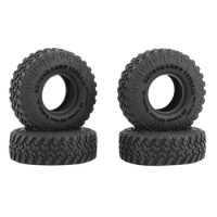 4PCS 52X17mm Soft Rubber All Terrain Wheel Tires For 1/24 RC Crawler Car Axial SCX24 90081 AXI00002 Upgrade Parts
