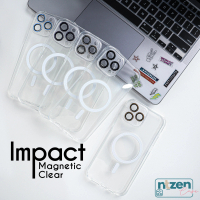 Ntzen Case IMPACT MAGNETIC CLEAR LENSA PROTECTION Compatible for iPhone 11 12 13 14 PRO MAX Cover
