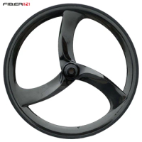 Tri Spoke Carbon Wheel for Road or Track, Triathlon, Time Trial Bike Wheel, 3 S Front, Free Shipping