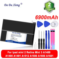 6900mAh Bateria For iPad mini 2 Retina Mini 3 A1489 A1490 A1491 A1512 A1599 A1600 A1601 Battery in Stock