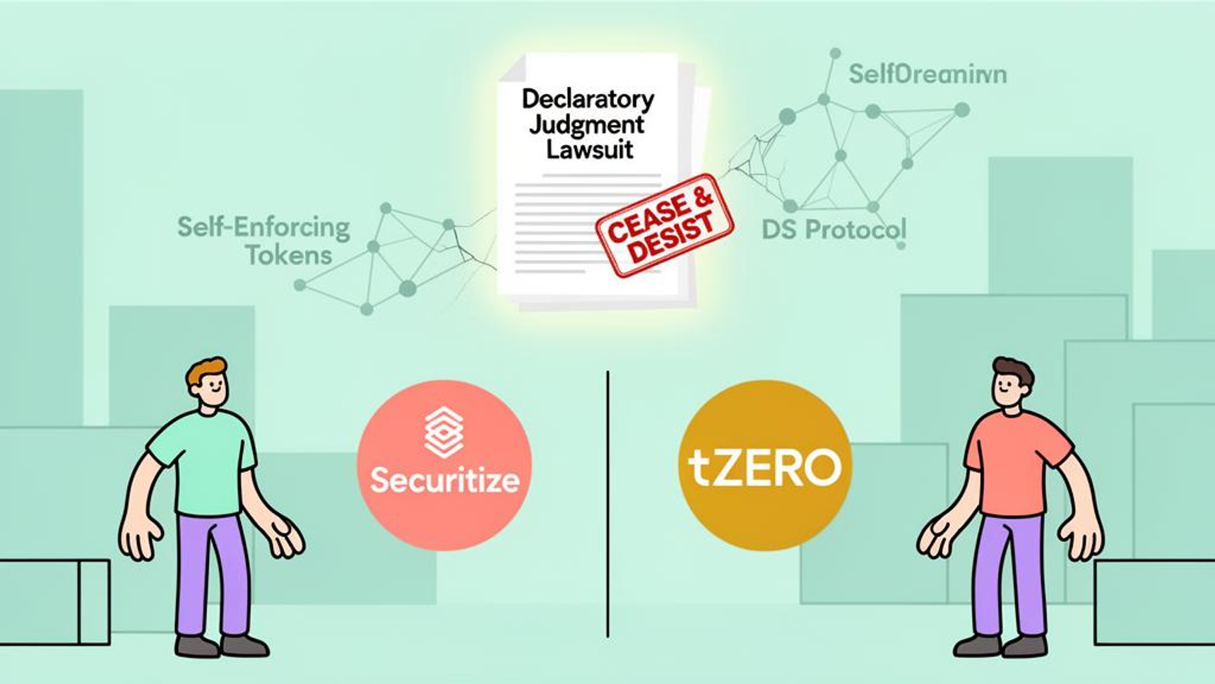 Securitize、tZEROに「特許非侵害確認」訴訟…RWAインフラ紛争が激化