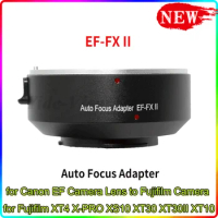 EF-FX II Auto Focus Adapter Lens Ring for Canon EF Camera Lens to Fujifilm Camera for Fujifilm XT4 X