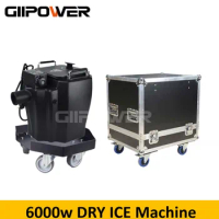 6000w Dry Ice Machine Stage Effect 3500w Dry Ice Fog Machine Low Lying Fog Machine Nozzle Skate FlycaseWedding Events Stage Show