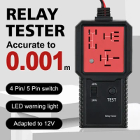Car Battery Checker 12V LED Indicator Light Electronic Test Car Relay Tester For Auto Alternator Analyzer Diagnostic Tool