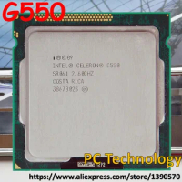Original Intel G550 Celeron 2M Cache, 2.60GHz LGA1155 TDP 65W desktop processor CPU Free shipping