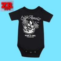 JUMPER BAYI Erigo T-Shirt Soda & Chill Black KAOS BAJU BAYI BABY KIDS USIA 0 - 12 BULAN SAMPAI UMUR 