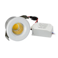 COB 3W Mini LED Spot Downlights Dimmable Light 110V 220V Cut Hole 30mm for Ceiling Cabinet Chowcase Loft Decorations