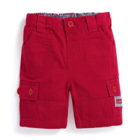 【JoJo Maman BeBe】幼童裝 男童 多口袋短褲 100%純棉_紅色(JJ-B5351-R)