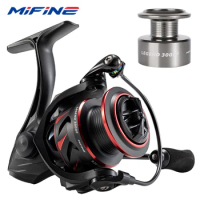 MIFINE LEGEND Spinning Reel Lure 2000/3000/4000 Deep Shallow Double Metal Spool 6+1BB 5.2：1 12kg Bass Fishing Accessories Pesca