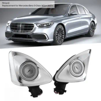 For Benz C/E/S/GLC Class W205 X253 W177 W222 W213 W206 Car 4D Tweeter MB Rotary treble Luminous Speaker Audio Ambient Light